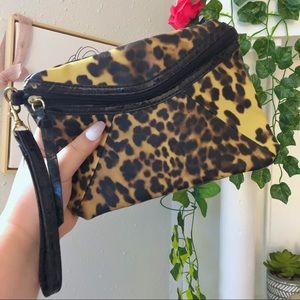 Y2K-Style Cheetah Print Wristlet
